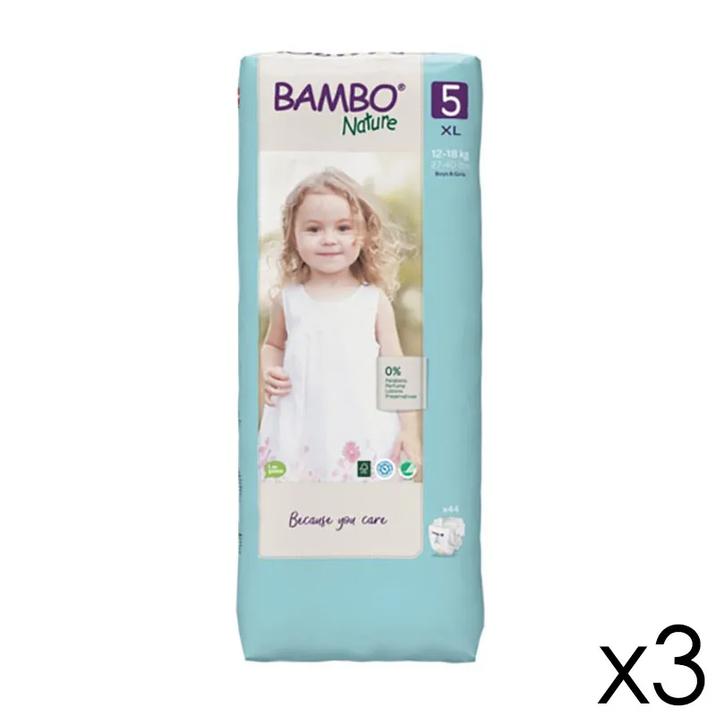 Couches Éco Bambo Nature T.5/12-18kg - 3x44-0