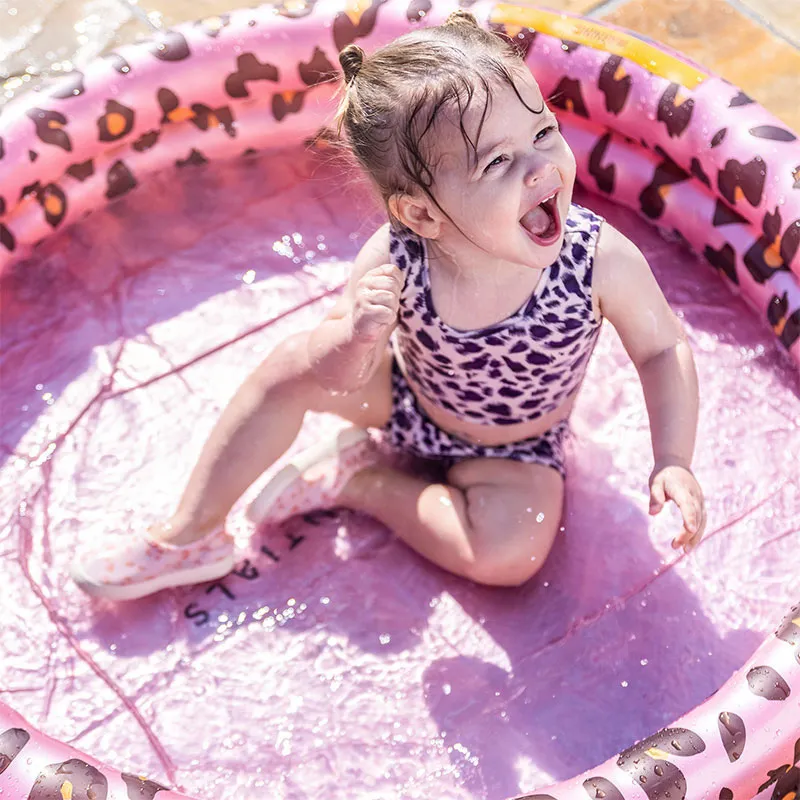 Piscine gonflable Bébé Léopard Rose Gold Ø100cm - 1+-6