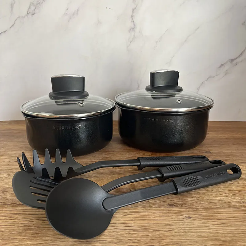 Batterie de cuisine 12pcs Alu. - Tous feux dont Induction-0