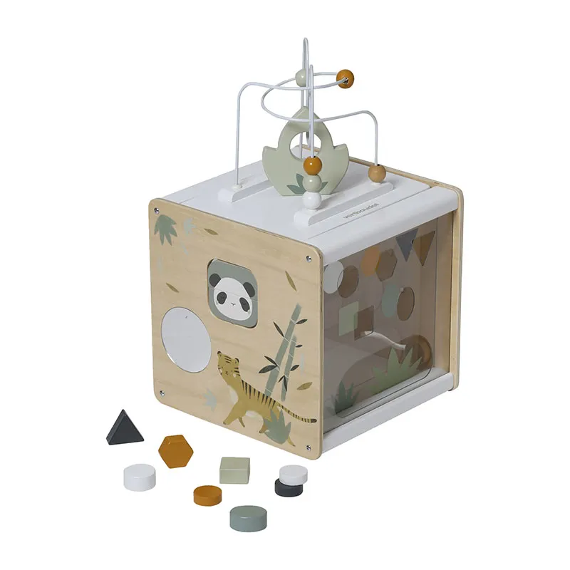 Cube Hanoï en bois - Vert moyen - 12m+-2