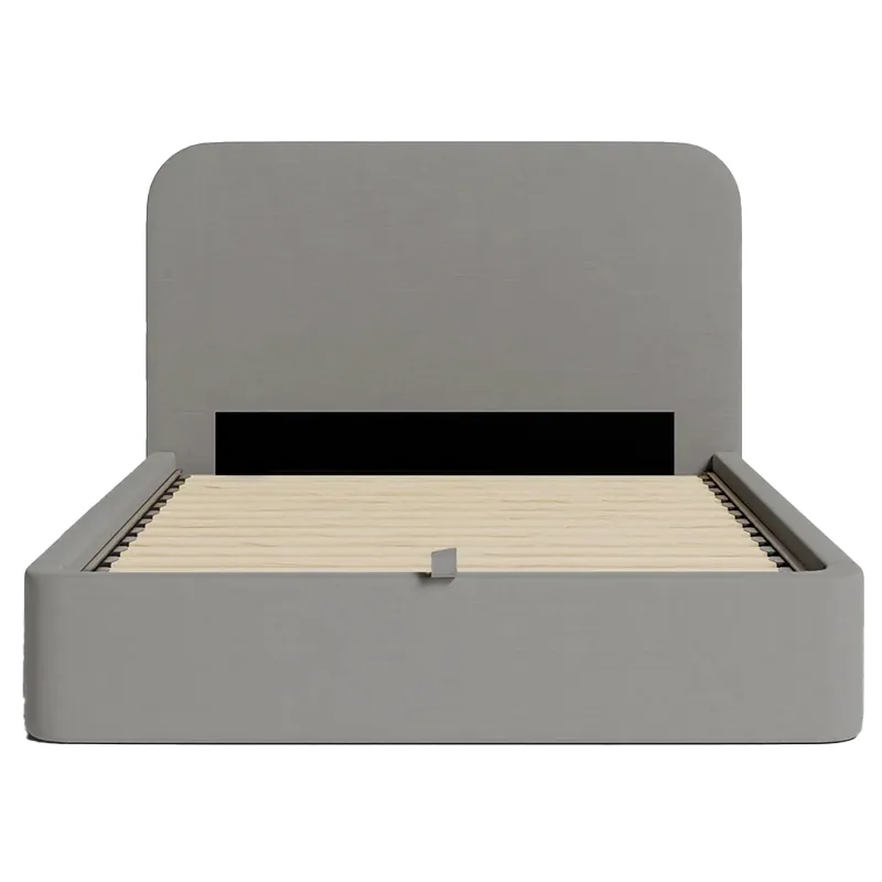 Lit Coffre Nova Gris -1