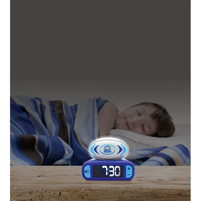 Réveil digital & Veilleuse Ballon de Rugby - 18m+-3