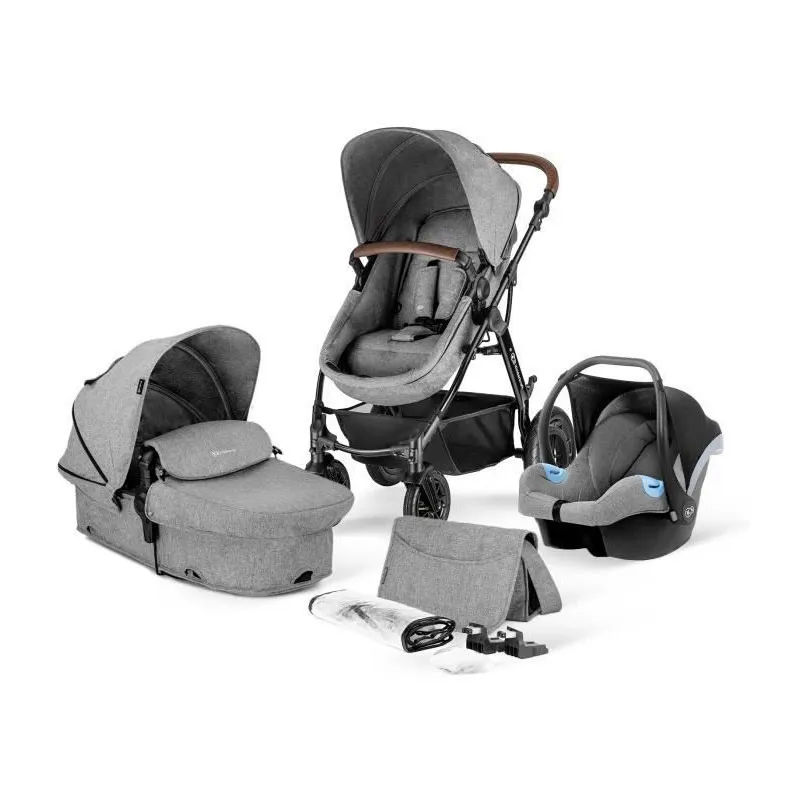 Trio Poussette Moov + accessoires Gris Chiné - 0m+-0