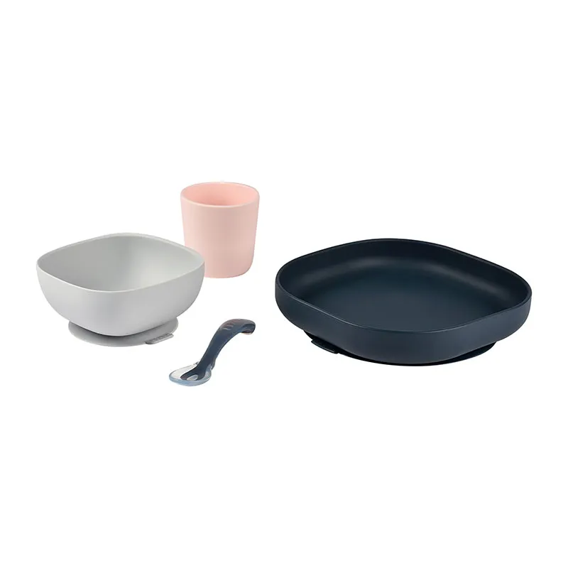 Coffret repas 3pcs Silicone Night Blue - 6m+-1