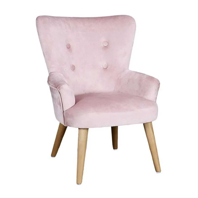 Fauteuil Helsinki enfant Rose - 46x40,5x63cm-0