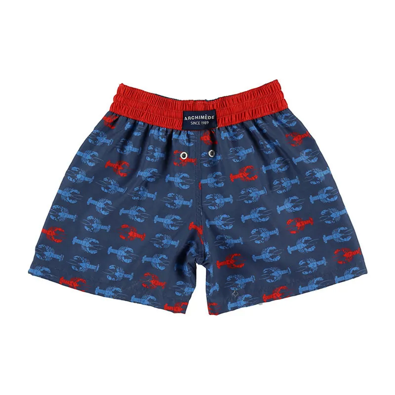 Short de bain Ecrevisse - Bleu/Rouge-1