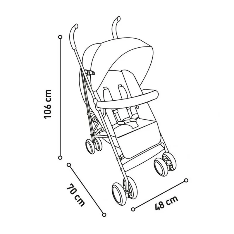 Poussette compacte Cadiz Candy - 6m+-6