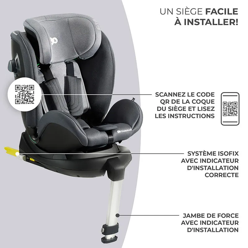 Siège-auto XRIDER i-Size/Isofix 40-125cm - Grey-7