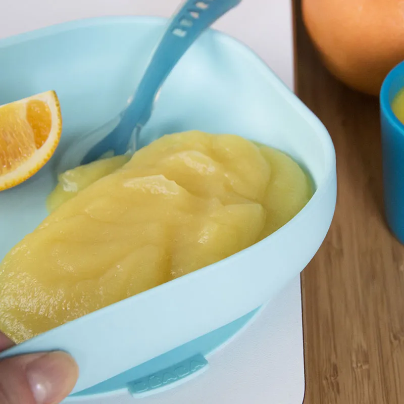 Assiette Silicone ventouse Light Blue - 6m+-3