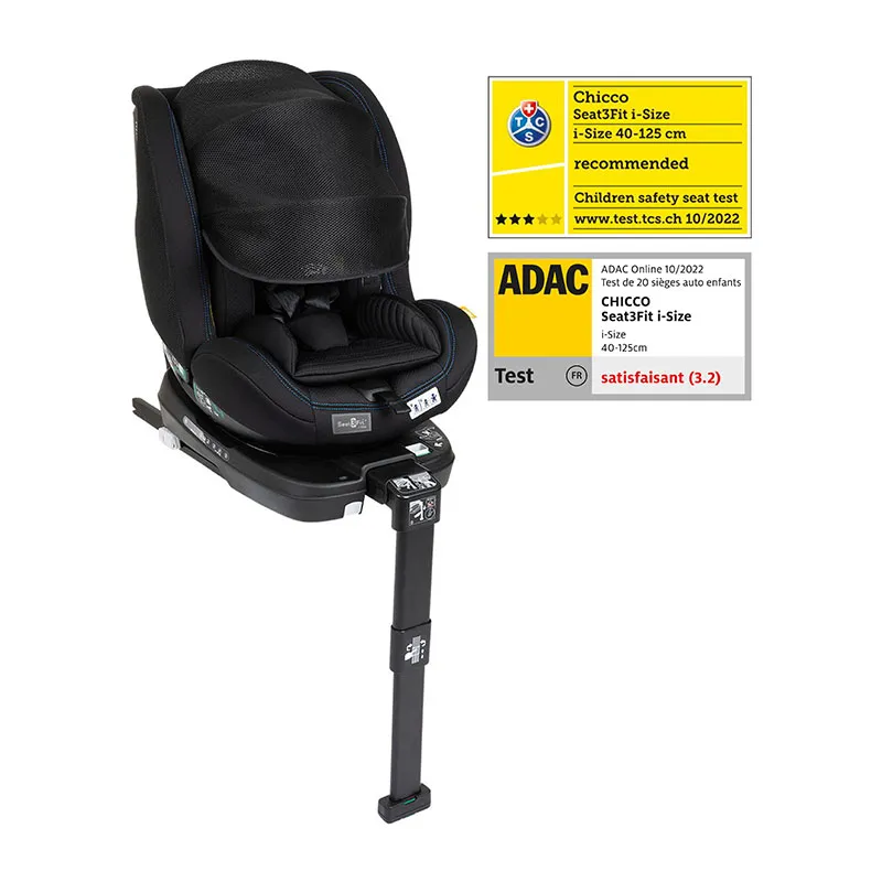 Siège-auto 360° Seat3Fit Air I-Size/Isofix 40-125cm - Noir-1