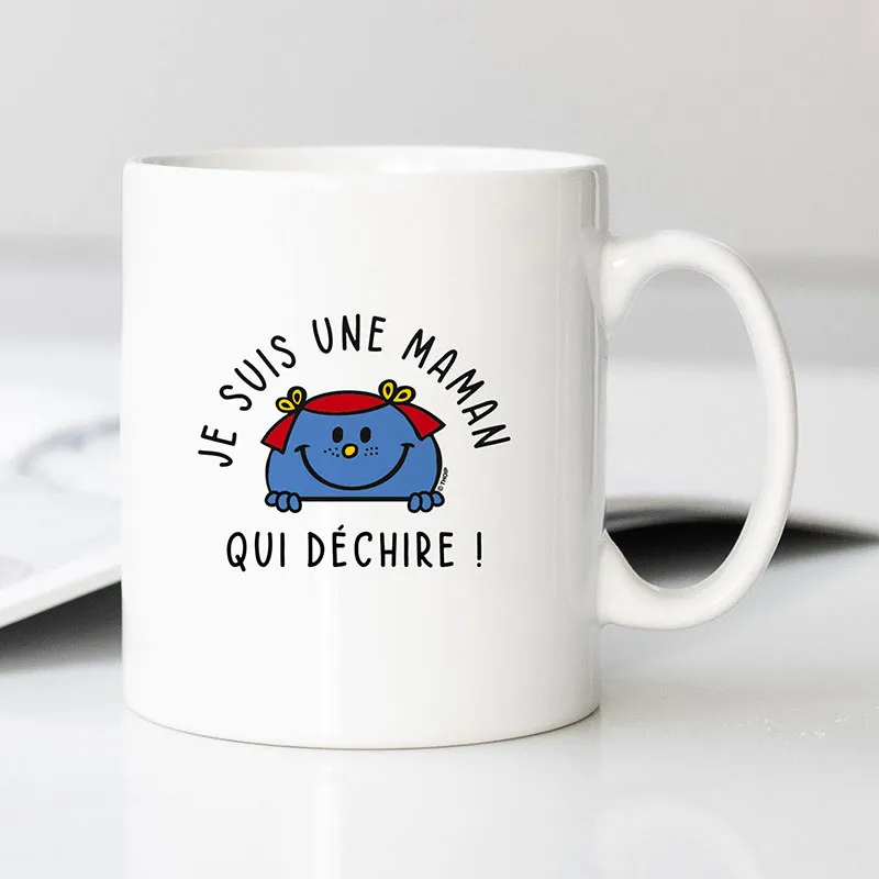 Mug Je suis une maman qui déchire - Blanc-0