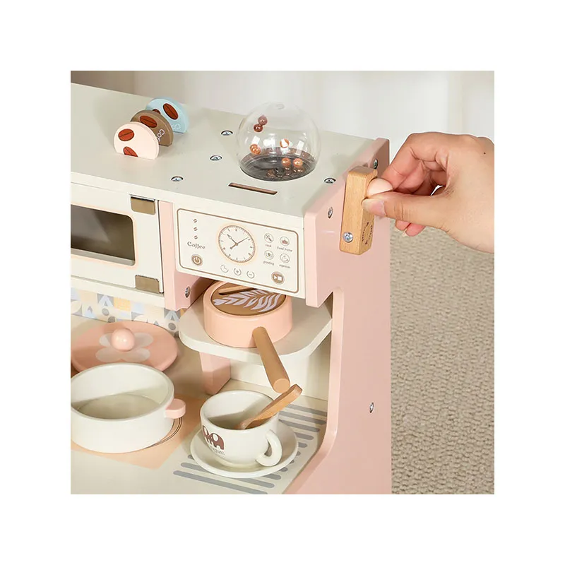 Cuisine en bois avec accessoires - 54x23x47cm-6