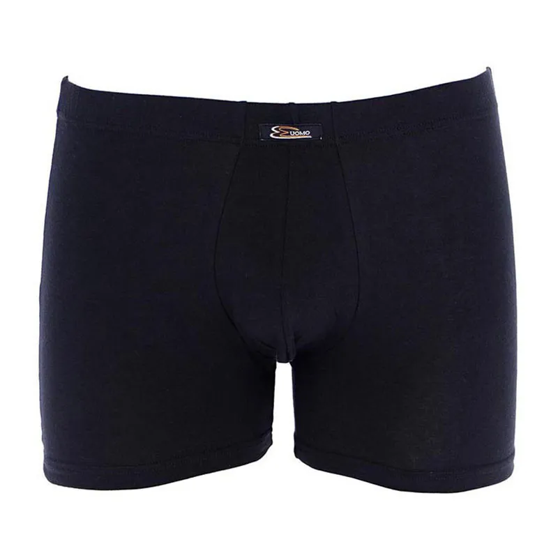 6 Boxers Homme Coton Biélastique - Noir/Gris - COTONELLA-3