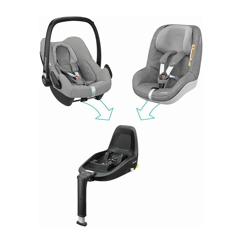Trio Poussette Compacte Adorra2 + Cosi Rock + Nacelle Jade + Base FamilyFix 3 Grey - 0m+-13