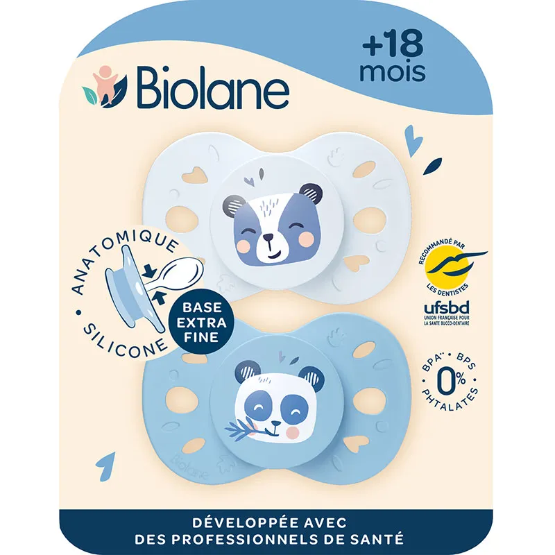 Tétines anatomiques - Animaux  - Bleu clair/foncé-1
