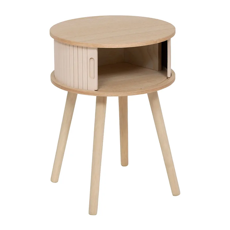 Chevet 2 portes Nysos Crème - ø40x54cm-5