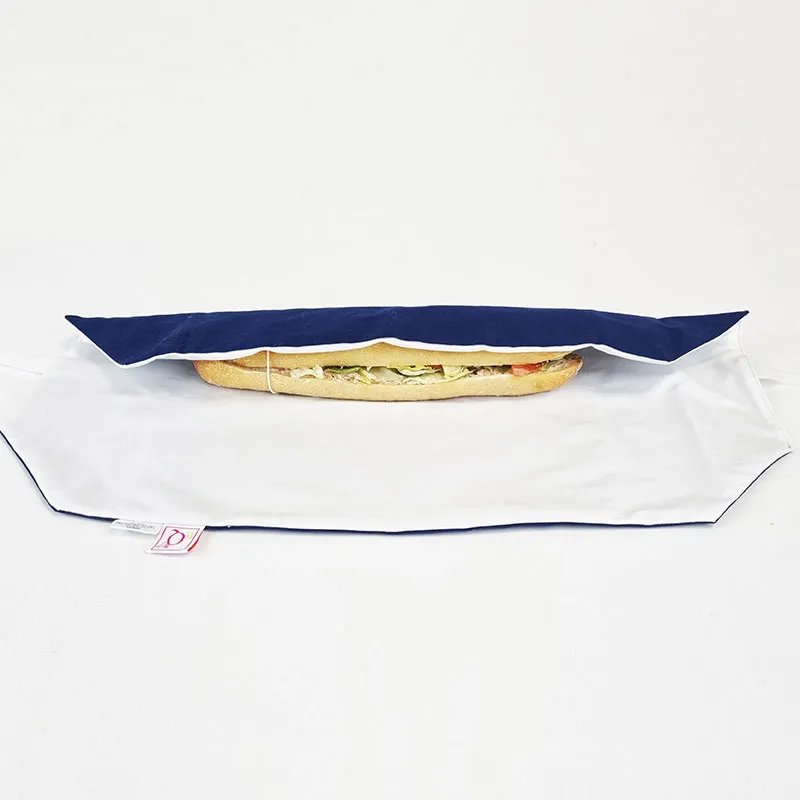 Emballage sandwich réutilisable à plier - Bleu Nuit-1