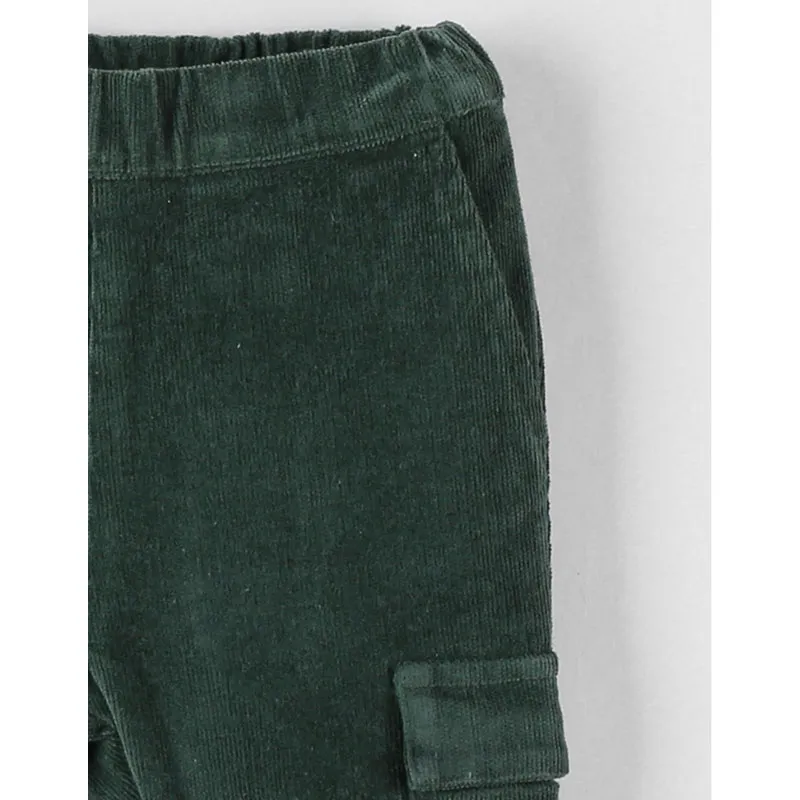 Pantalon velours - Vert-2