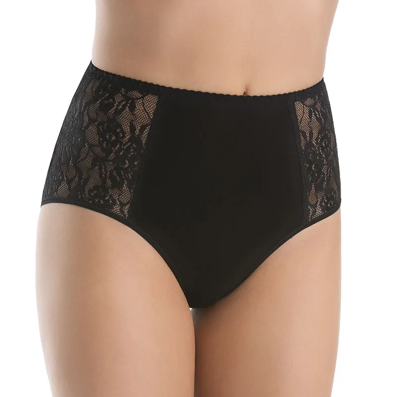 3 Culottes taille haute Loren - Noir/Blanc/Rouge-1