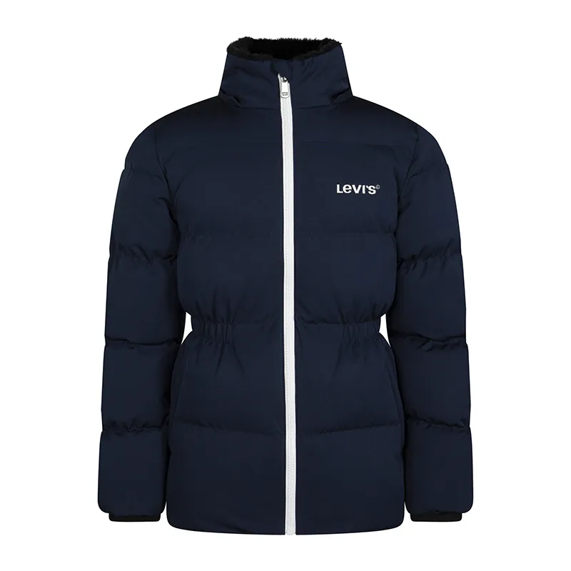 Doudoune longue Enfant Mix media - Dress Blues-0