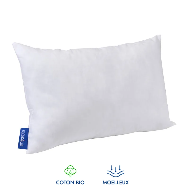 Oreiller Bébé Moelleux enveloppe Coton BIO-0