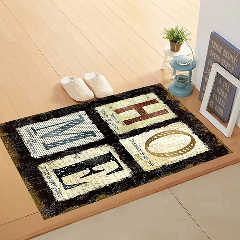 Tapis Home Marron - 60x90cm-0