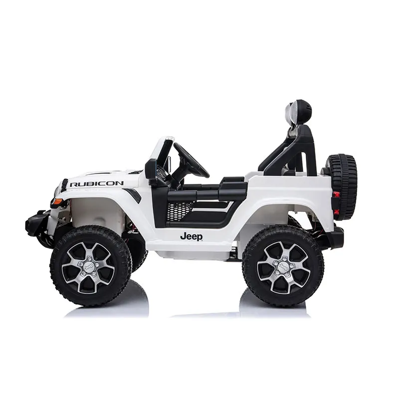 Voiture élec. Jeep Rubicon Blanc - 36m+-2