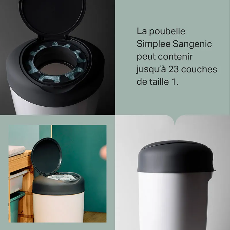 Starter Pack Simplee Poubelle + 6 Recharges - Gris-6