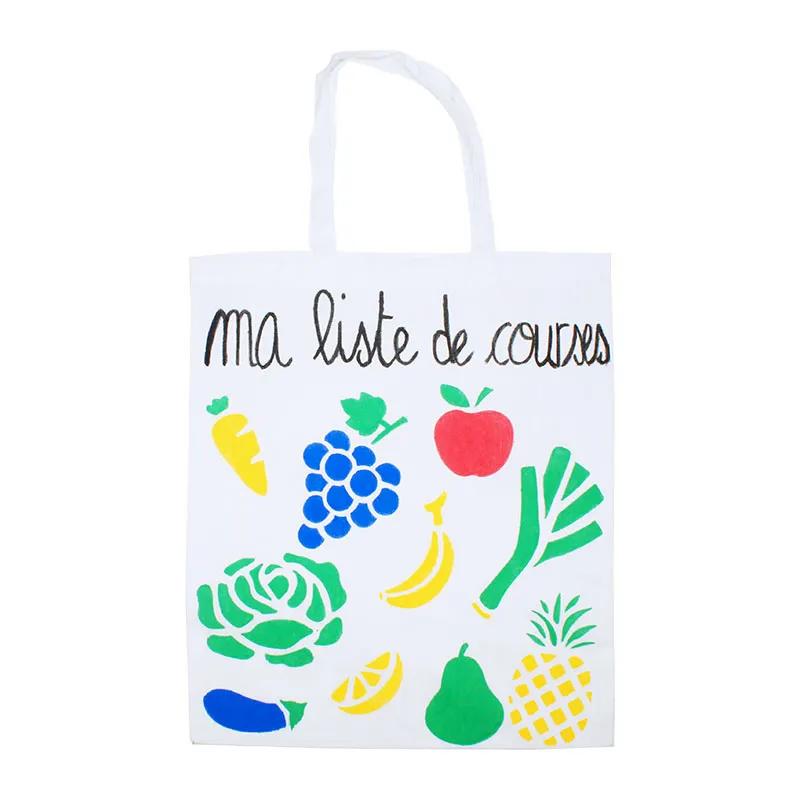 Sacs coton à décorer Blanc 37x42cm 12pcs - 3+-3