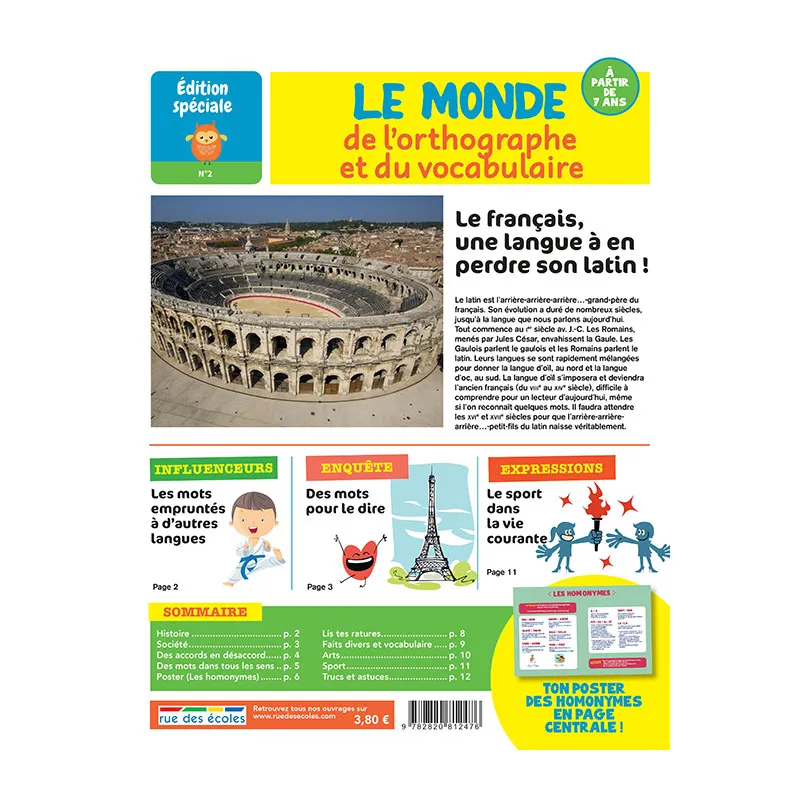 Le monde de l'orthographe et du vocabulaire - 7+-0