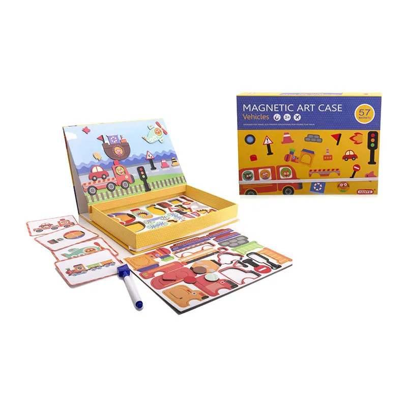Puzzle magnétique Véhicules 57pcs - 36m+-0