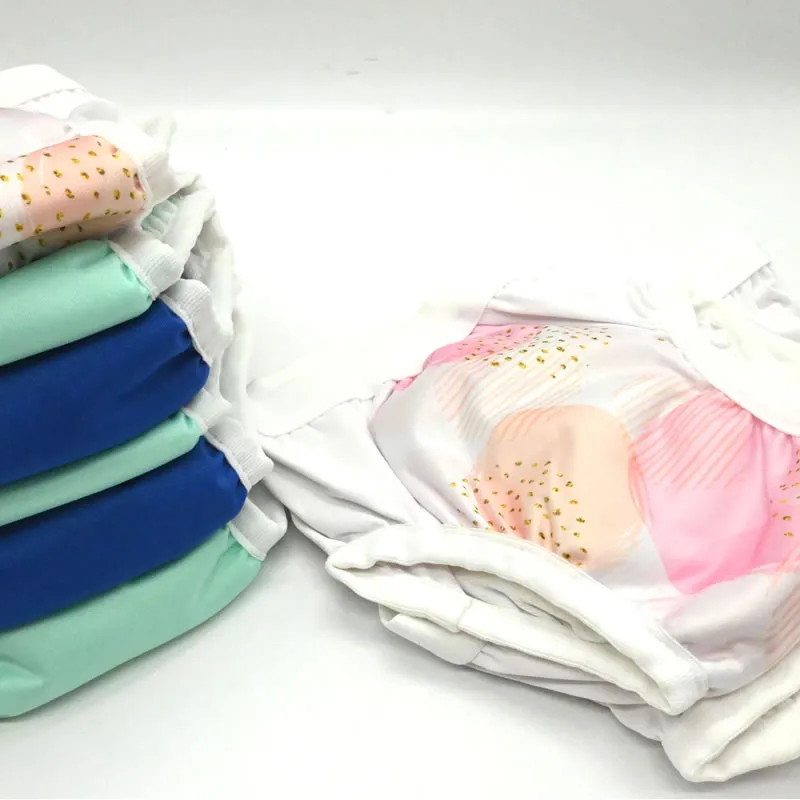 10 Couches à enfiler lavable Pull'Up 9-19 kg - Rose/Vert/Nuit-1