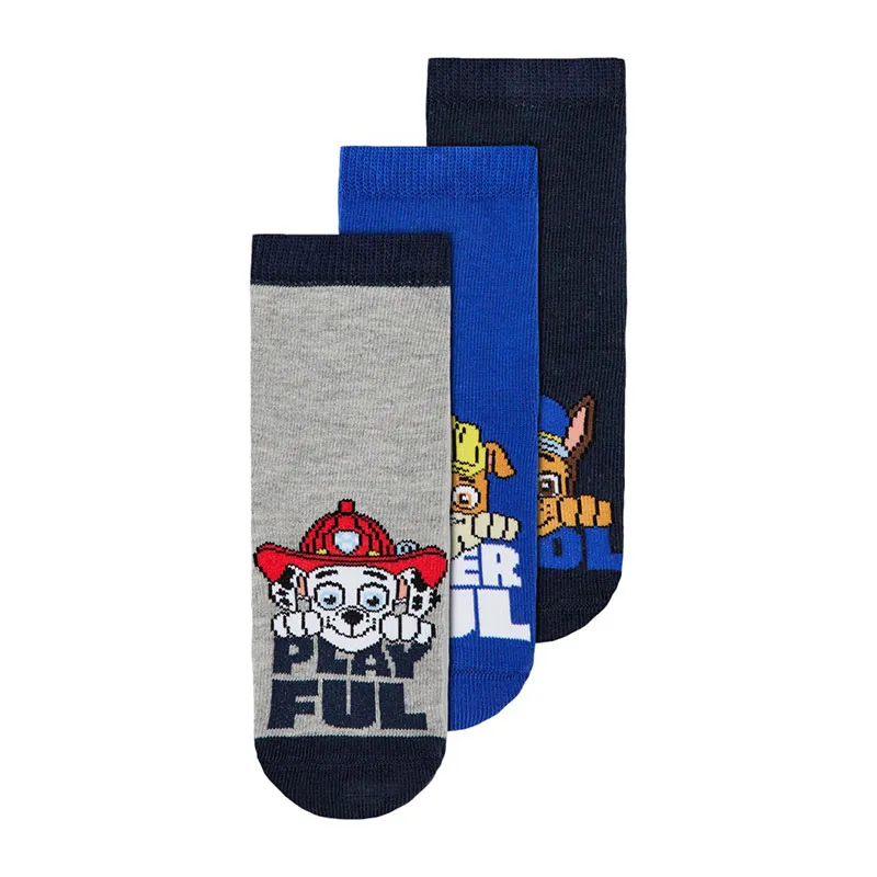 3 paires de Chaussettes Pat'Patrouille Coton - Dark Sapphire/Grey/Strong Blue-0