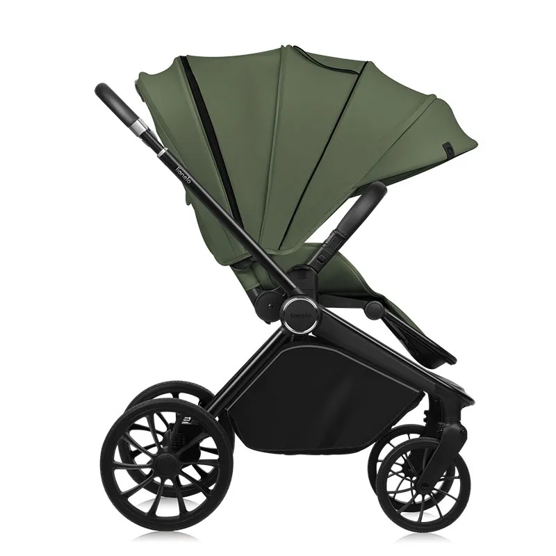 Duo Poussette Mika Plus + Nacelle Green Olive - 0m+-6