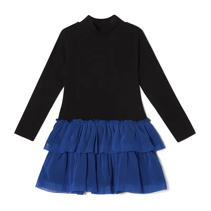 Robe Minou BIO - Noir/Bleu-1