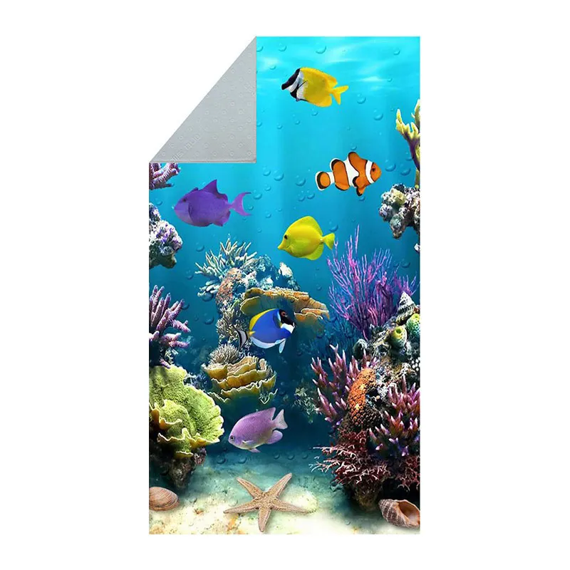 Tapis de bain Aquarium Bleu - 50x80cm-2