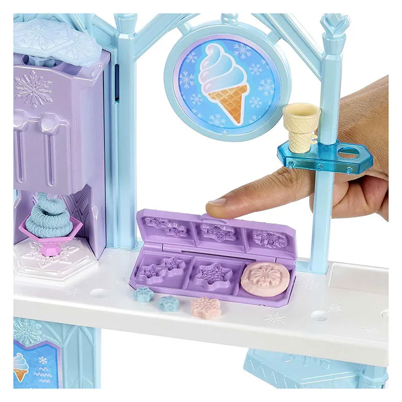 Coffret Poupée & Pâte à modeler Reine des Neiges 10pcs - 4+-1