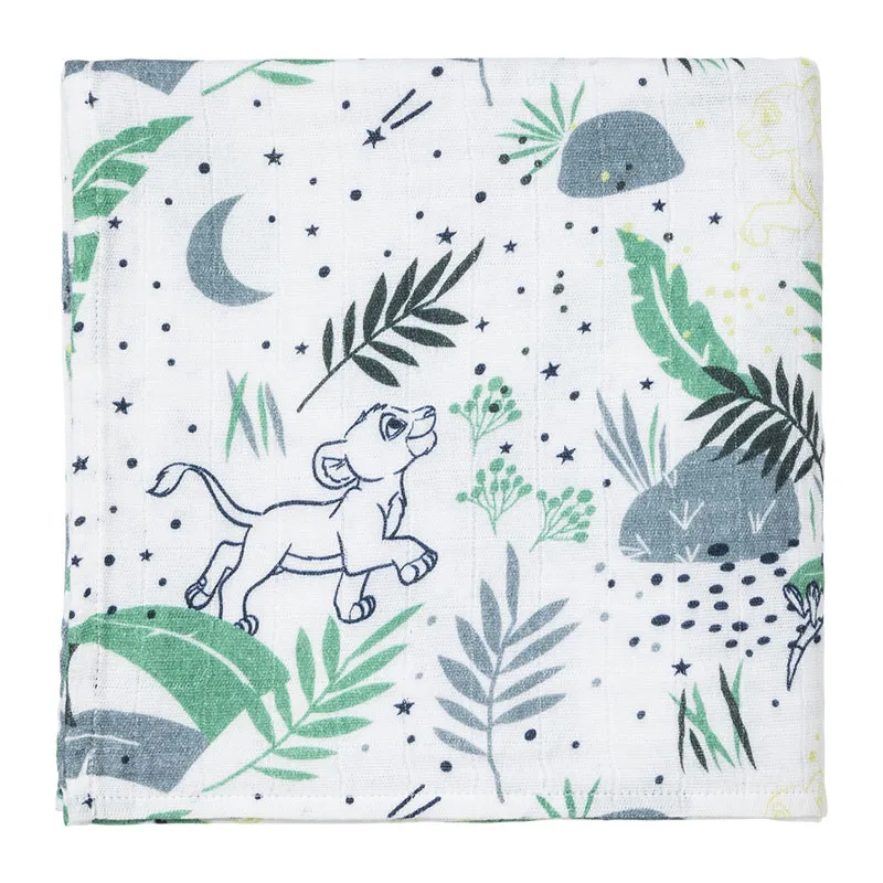 Lange imprimé Coton Roi Lion - 110x110cm-0