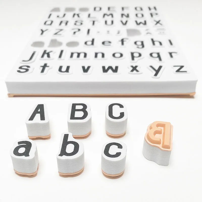 62 Tampons mousse Stampo Bullet Journal Alphabet 3 - 14+-2