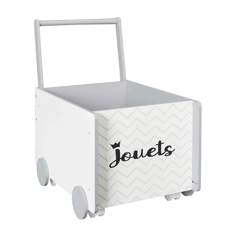 Chariot de rangement enfant Gris - 35x47x48cm-0