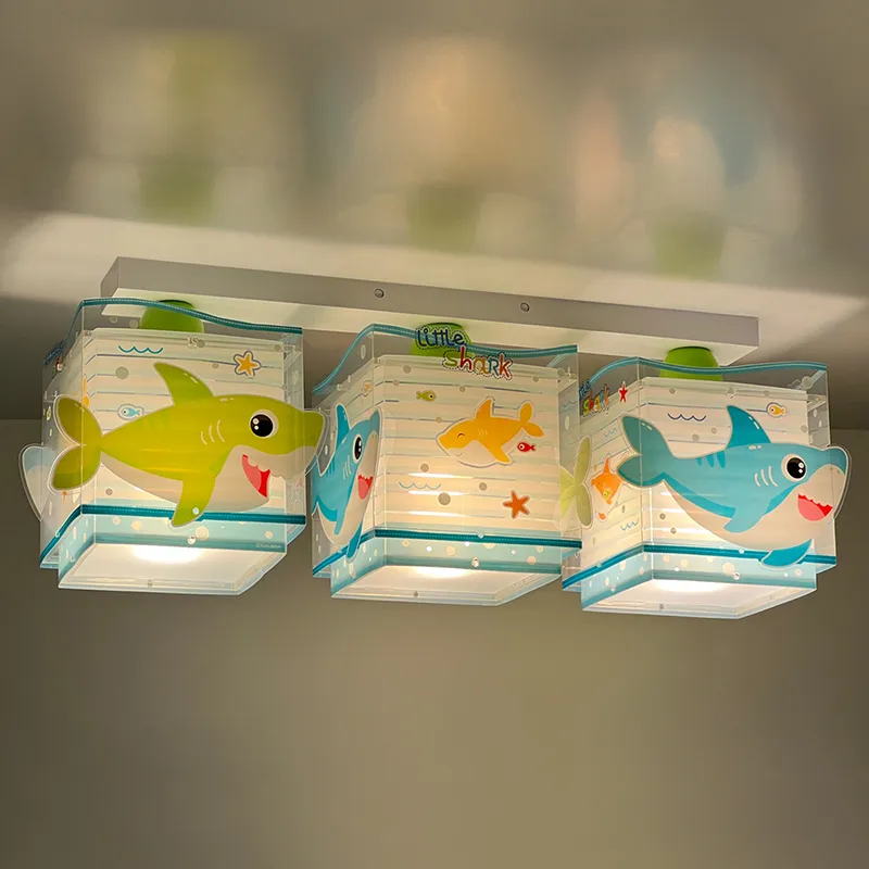 Plafonnier 3 Lumières Petit Requin - 51x15x20,5cm-1