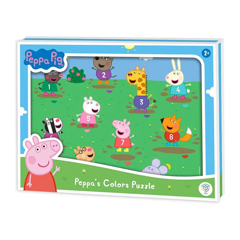 Puzzle en bois Peppa Pig 10pcs - 24m+-3