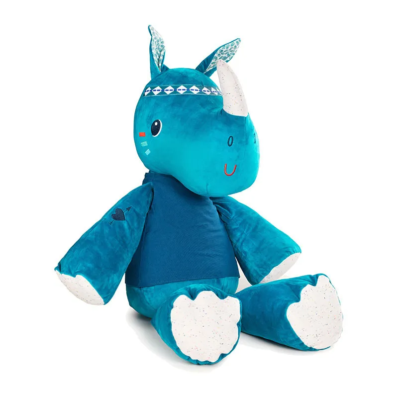 Grande peluche Marius le rhinocéros 90cm - 9m+-0