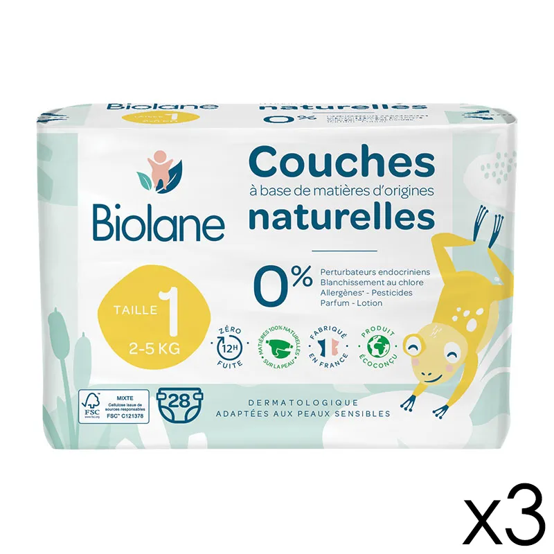 Couches Éco Single T.1/2-5kg - 3x28-0