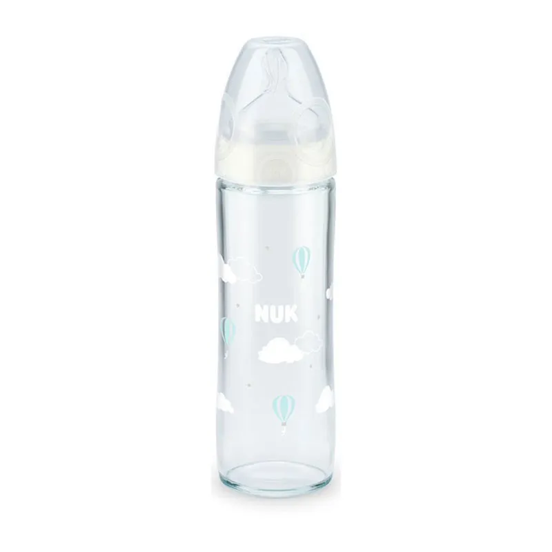 2 Biberons Mon 1er Serenity+ Verre Montgolfière 240ml - 0m+-1