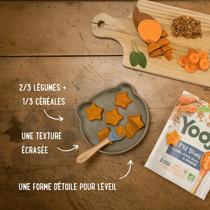 5x300g P'tit dîner Carotte BIO - 10 dîners - 8m+-10