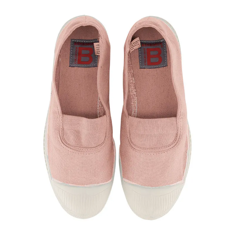 Tennis élastiques Femme - Rose Pale-0
