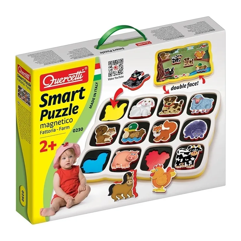 Puzzle magnétique Smart Puzzle Ferme 13pcs - 24m+-2