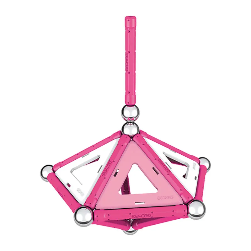 Jeu de construction magnét. Pink 104pcs - 3+-3