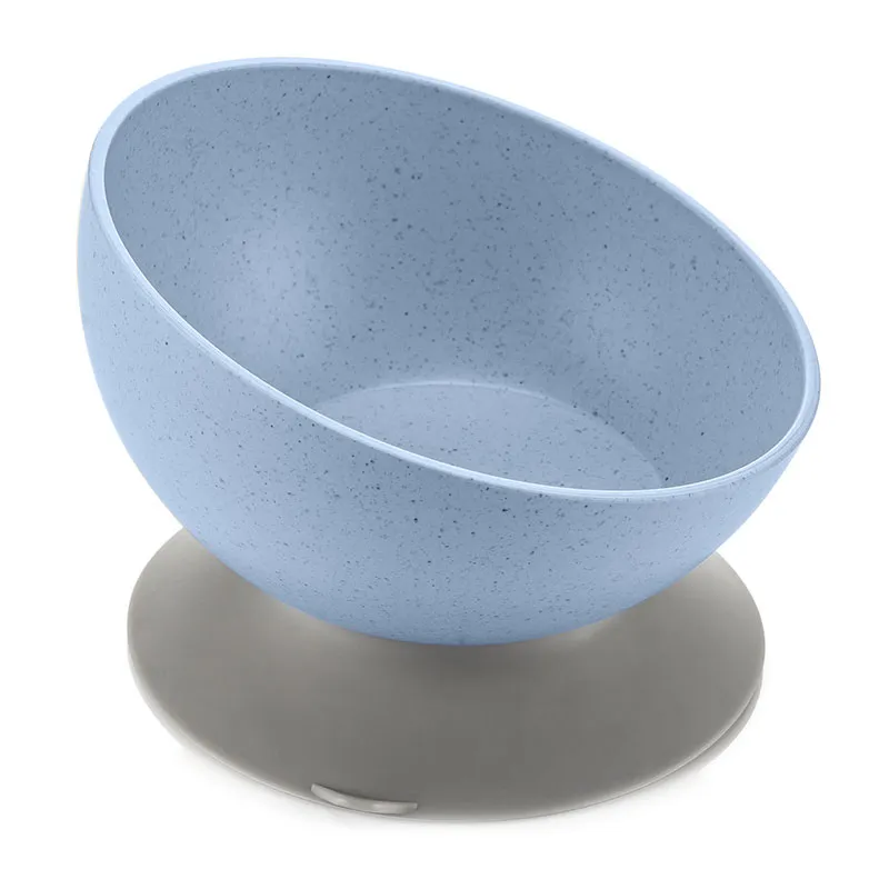 Bol d'apprentissage avec ventouse - Bleu-0